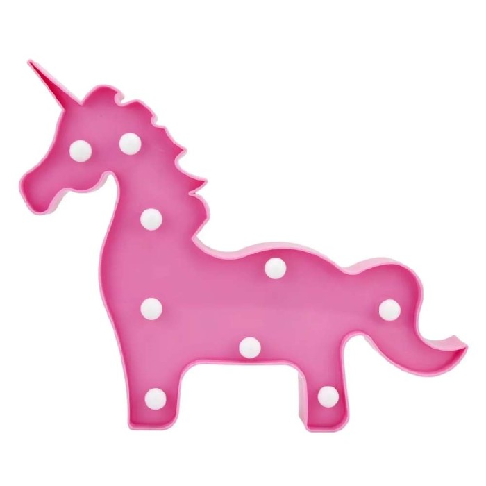 Abajur de Quarto Decorativo Unicórnio Rosa