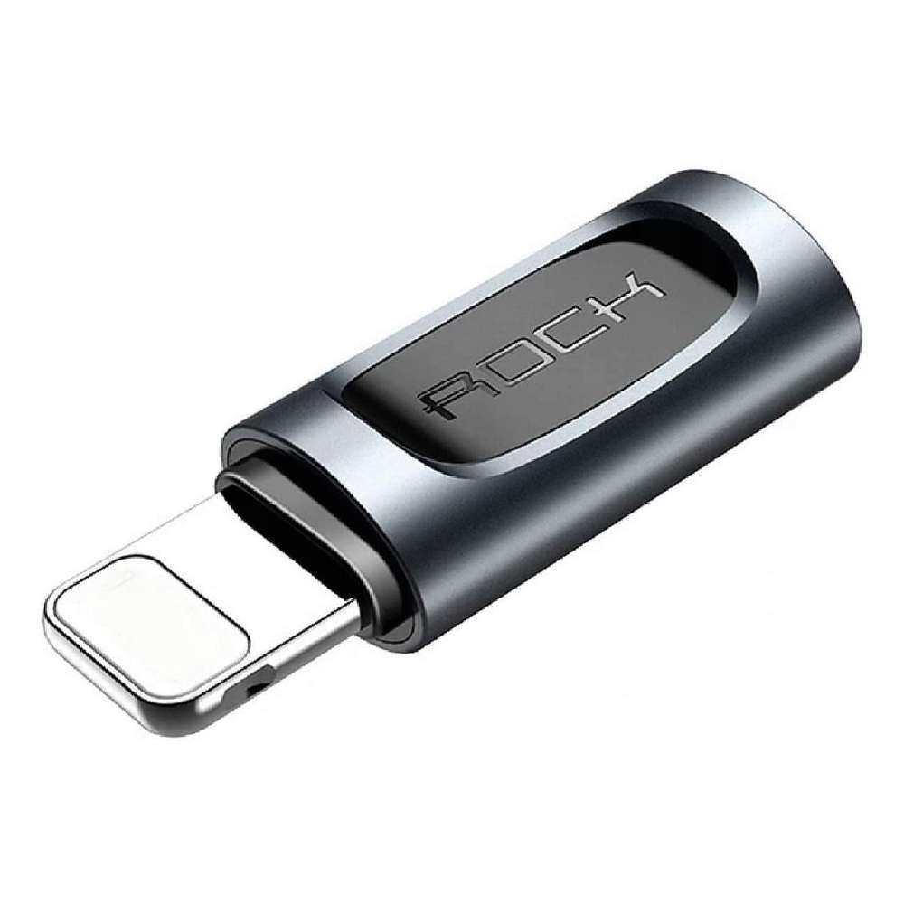 Adaptador Type-C Para Lightning Cinza Rock