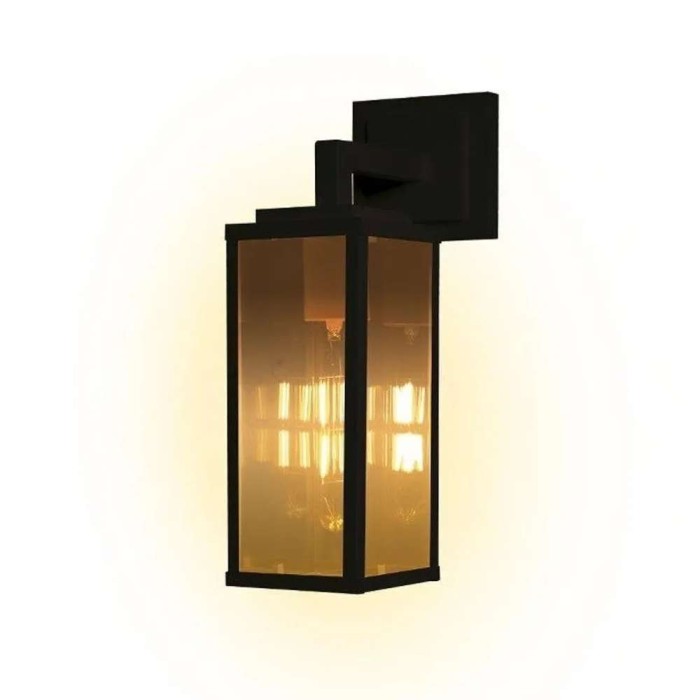 Arandela Vintage Aero 25cm Preta Blumenau 92540001