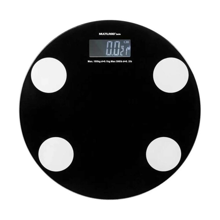 Balança Digital Eat Smart Multilaser Preta HC024