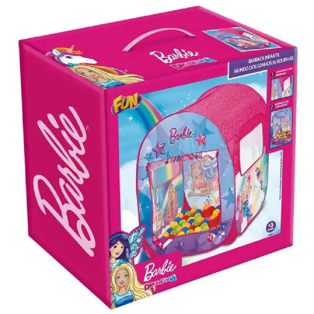 Barraca Infantil Fun Barbie Mundo dos Sonhos - Rosa