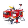 Blocos Cubic Caminhão De Bombeiro Com Hidrante 343pcs