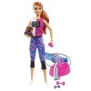 Boneca Barbie Fashionista Um Dia De Spa Fitness Mattel Gkh73