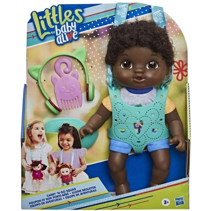 Boneco Baby Alive Littles Estilosa C/ Acessórios Negro