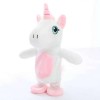 Brinquedo Unicórnio Falante Yuni Grava, Anda e Repete Rosa