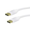 Cabo Displayport de alta resolução 4K Macho/Macho 2M Branco Cabo Displayport de alta resolução 4K Macho/Macho 2M Branco