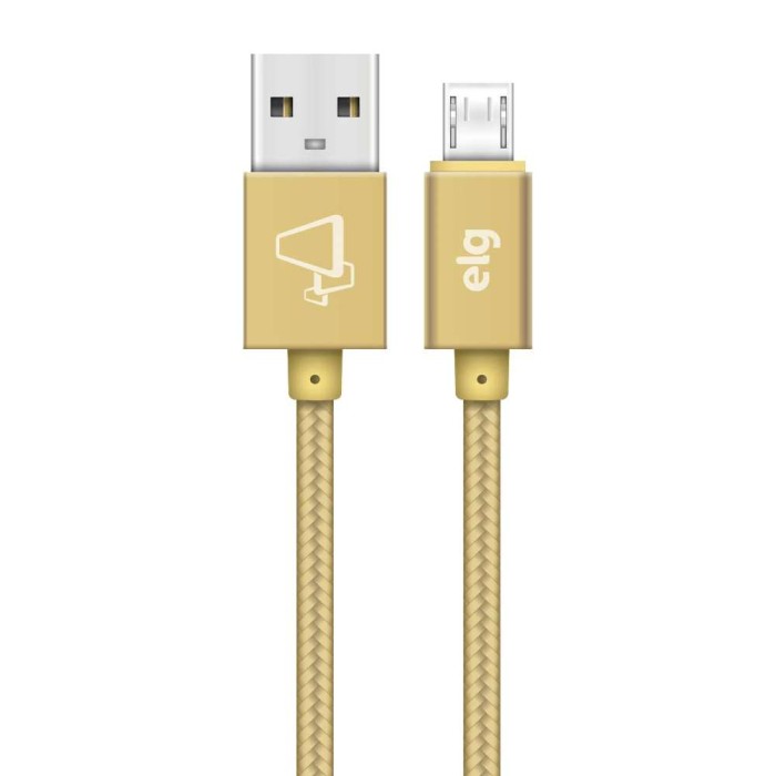 Cabo Em Tecido Micro USB V8 2 Metros M520BG ELG