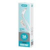Cabo Flexivel 3A Lightning Branco 1M CB702X Kimaster