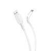 Cabo Flexivel 3A Micro USB Branco CB703X