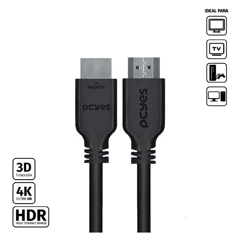 Cabo HDMI 2.0 Macho 5 Metros PHM20-5 PCyes