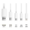 Cabo USB lightning iphone ios CA-125 maketech 1 metros