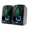 Caixa de Som 2.0 Gamer 12w Com LED Rgb Multilaser Preta