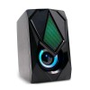 Caixa de Som 2.0 Gamer 12w Com LED Rgb Multilaser Preta