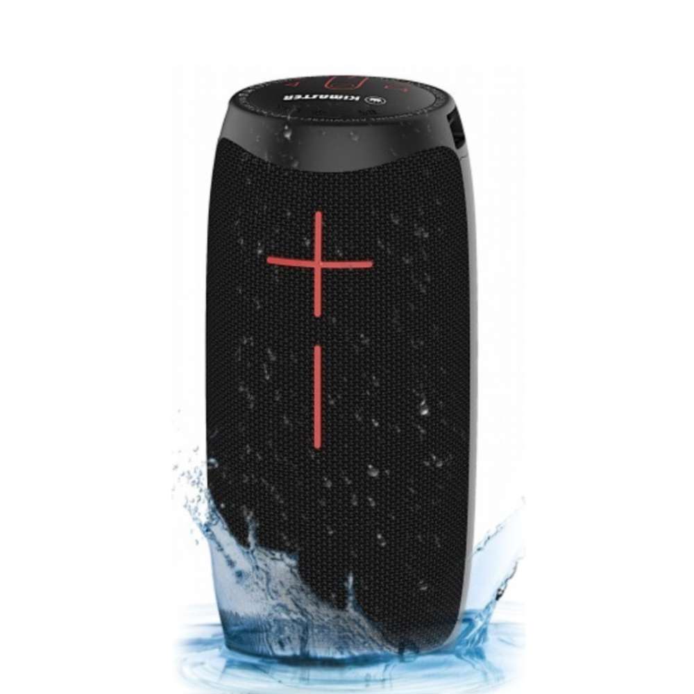 Caixa de som Bluetooth 15w IPX6 Preto com luz Led K460