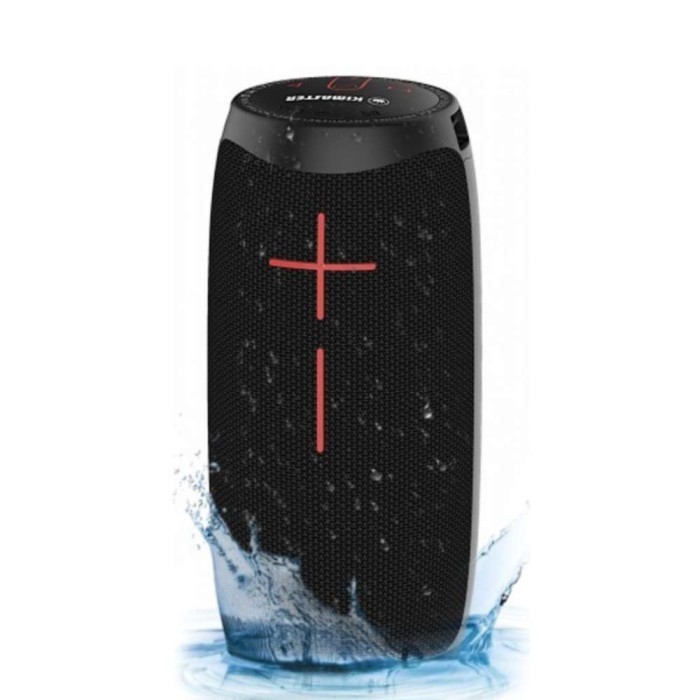 Caixa de som Bluetooth 15w IPX6 Preto com luz Led K460