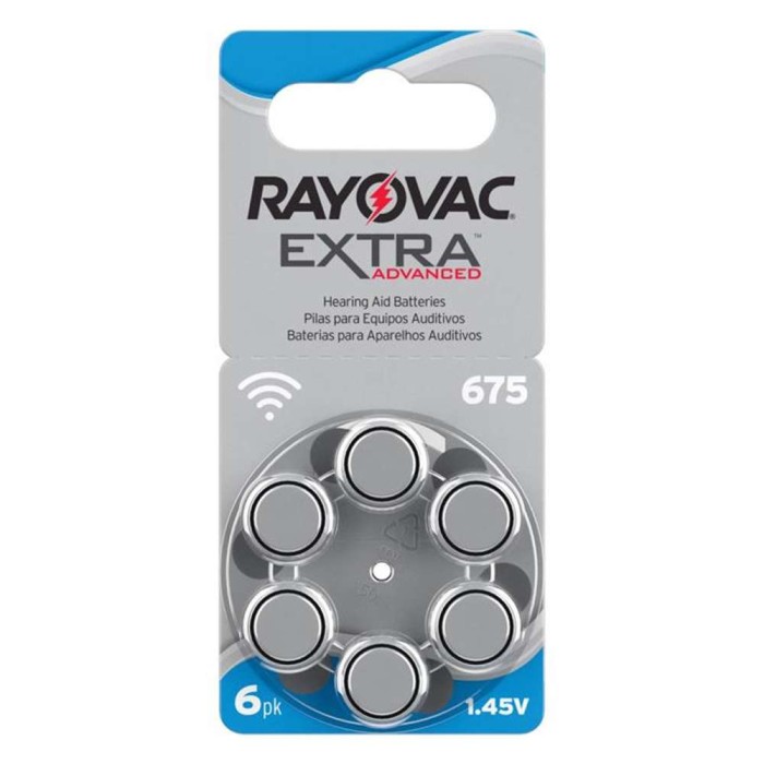 Cartela Bateria P/ Aparelho Auditivo 6PK 1,4V Royovac Extra