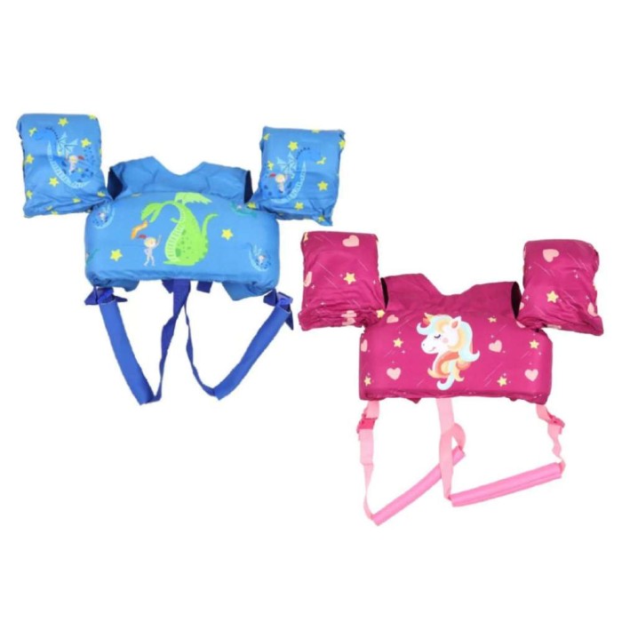 Colete Salva Vidas Infantil Dragão e Unicórnio Para Natação