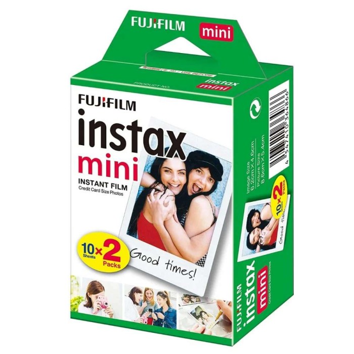 Filme P/ Instax Mini 9 8 7s 90 70 Pack Com 20 Fotos