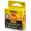 Fita Isolante Profissional 19mmx5m Preta 3M Scotch 33+