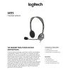 Fone de Ouvido Logitech H111 Com Microfone Preto