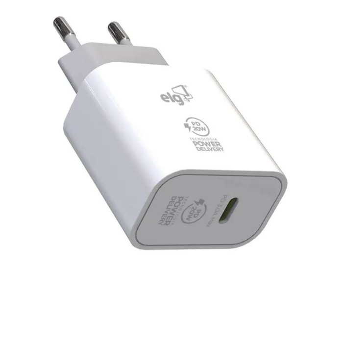 Fonte Carregador De Parede Usb Tipo C 20w ELG Wcpd