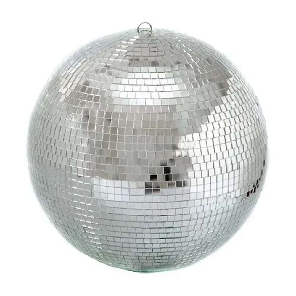 Globo Espelhado Prata Para Festas 40cm