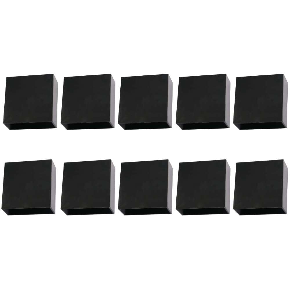 Kit 10 Arandelas Light Led 4w Facho Ajustável 3000k Preta