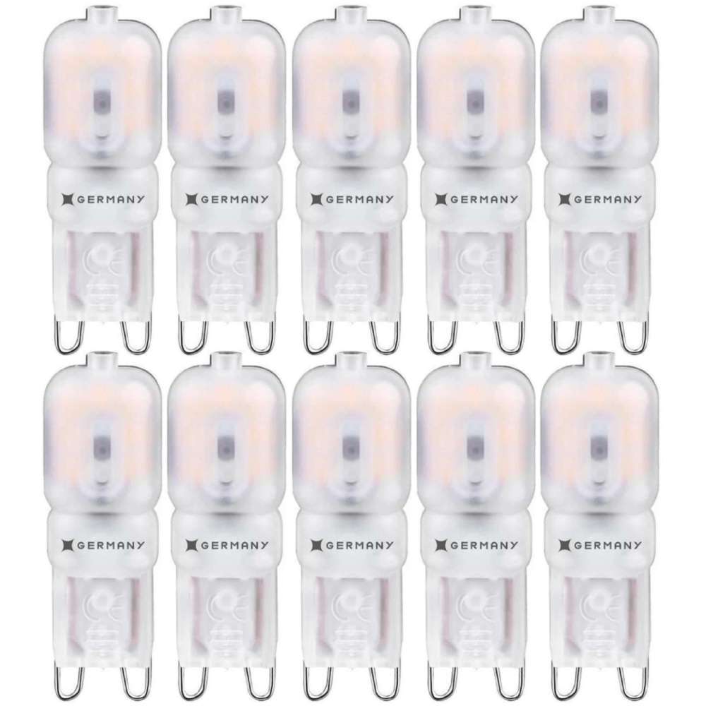 Kit 10 Lâmpadas Led G9 2,5w 2400K 220V Germany
