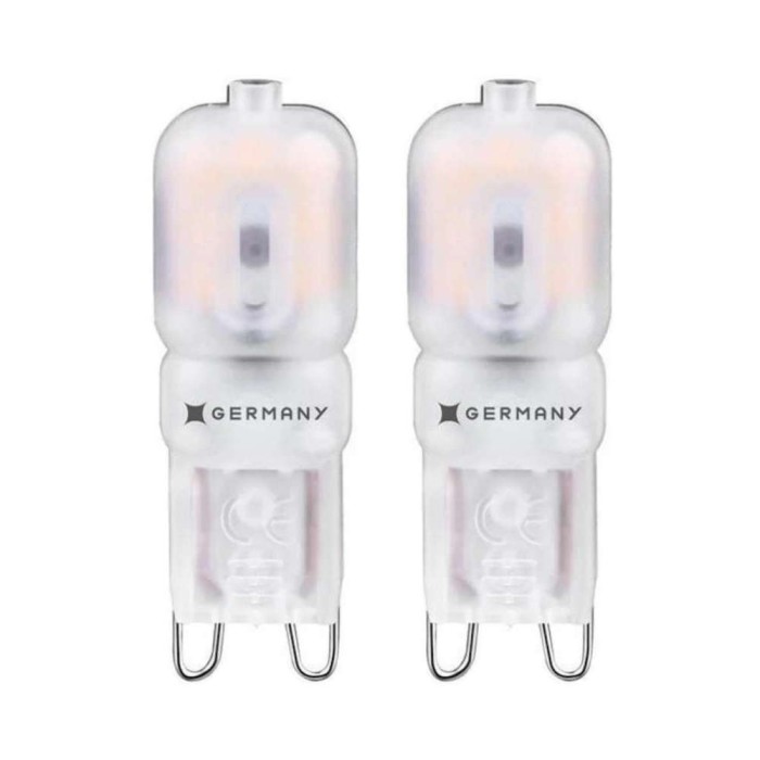 Kit 2 Lâmpadas Led G9 2,5w 2400K 220V Germany