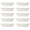 Kit 10 Paineis Led Embutir Quadrado 32W 6500K Branco