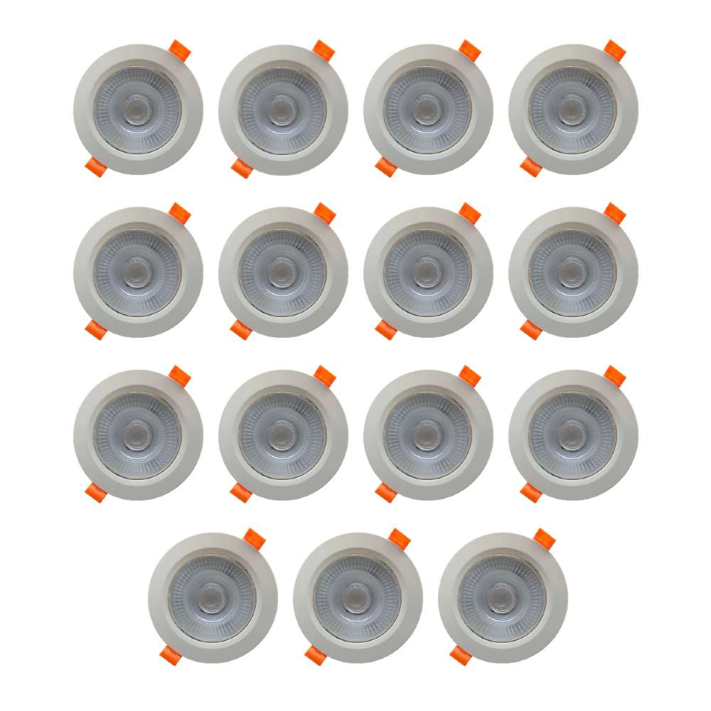 Kit 15 Spot Embutir Redondo 8w 4100K Blumenau