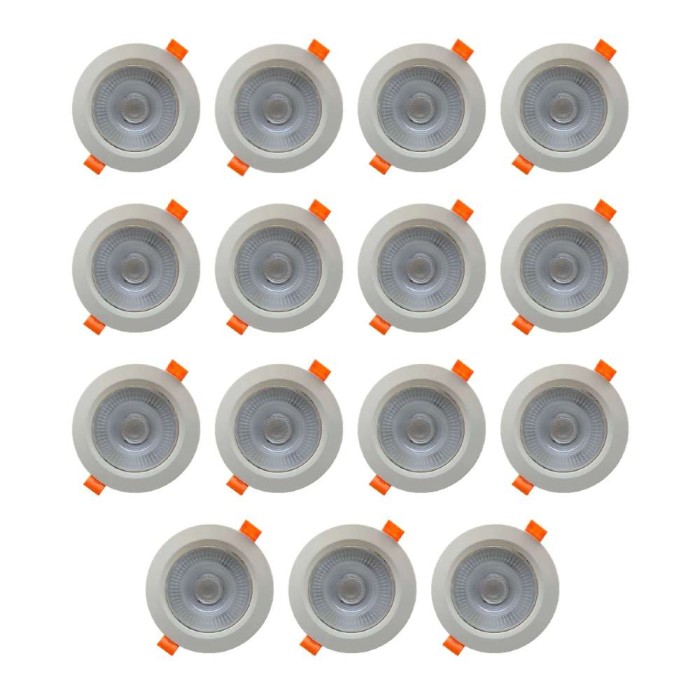 Kit 15 Spot Embutir Redondo 8w 4100K Blumenau