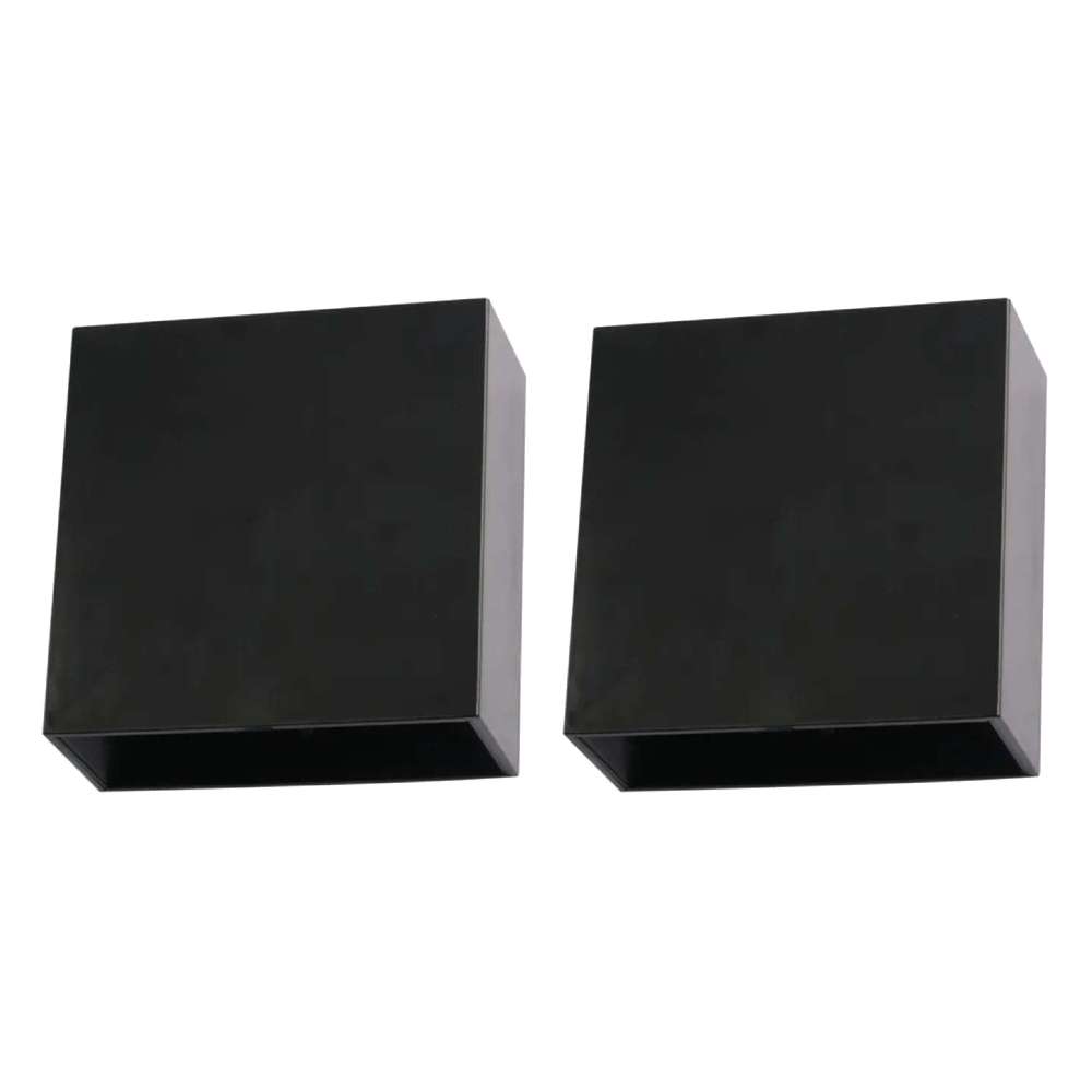 Kit 2 Arandelas Light Led 4w Facho Ajustável 3000k Preta