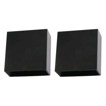 Kit 2 Arandelas Light Led 4w Facho Ajustável 3000k Preta