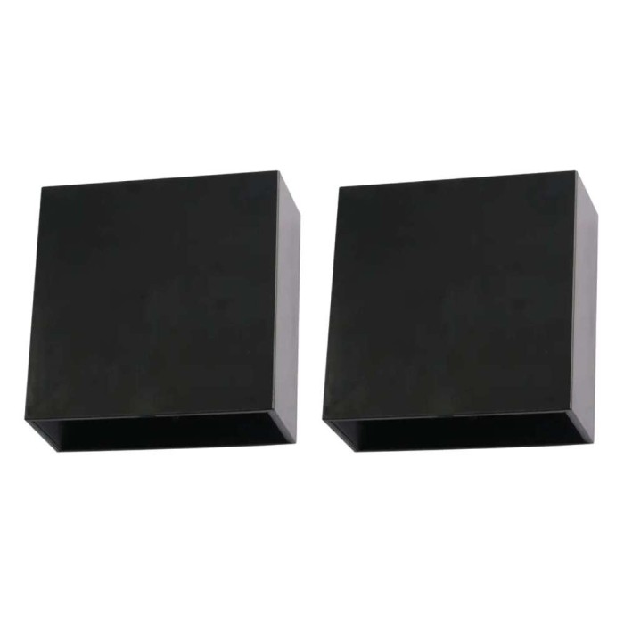 Kit 2 Arandelas Light Led 4w Facho Ajustável 3000k Preta