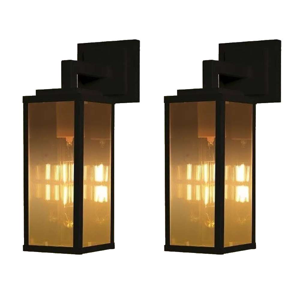 Kit 2 Arandelas Vintage Aero 25cm Preta Blumenau