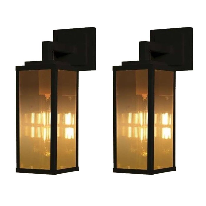 Kit 2 Arandelas Vintage Aero 25cm Preta Blumenau