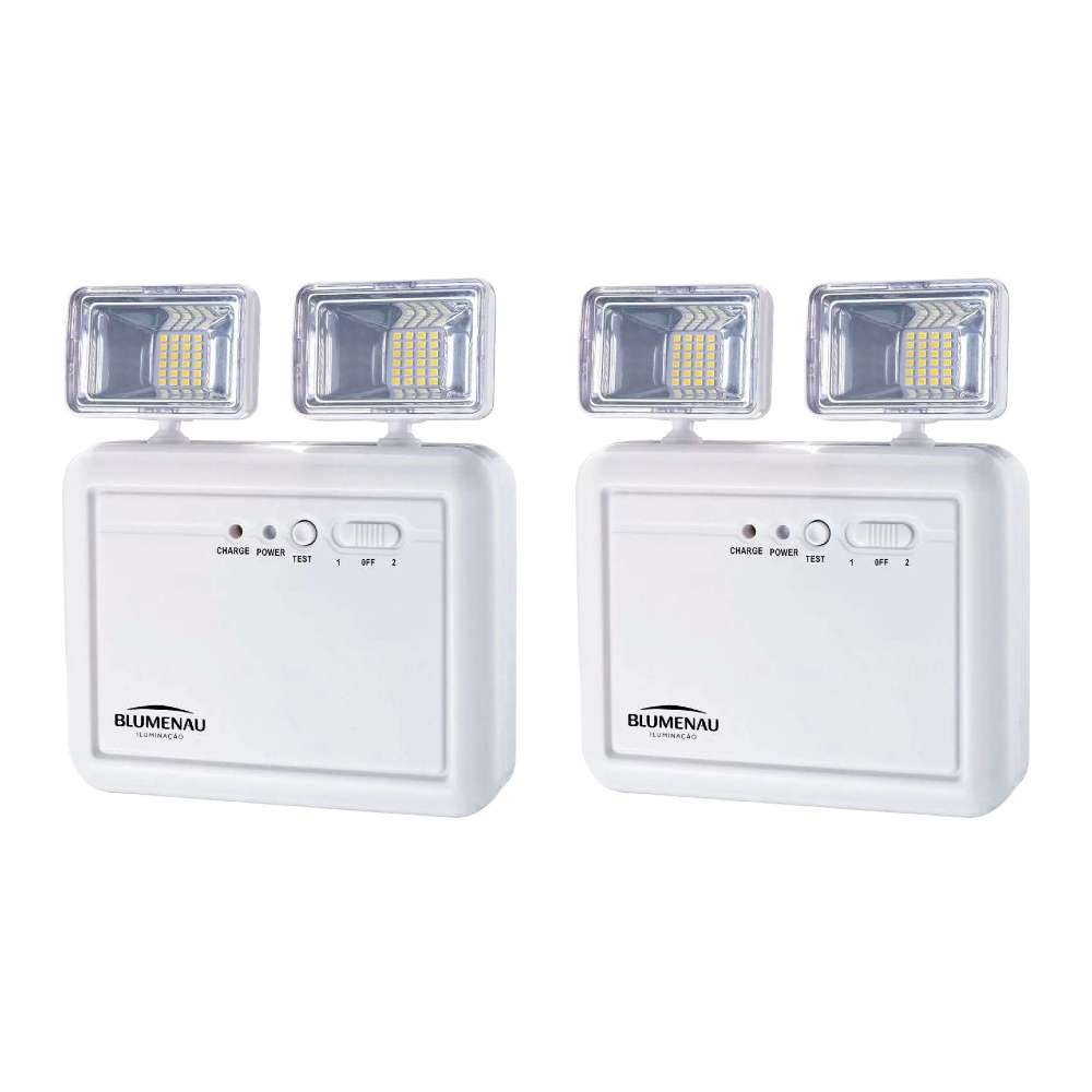 Kit 2 Blocos Autônomo LED 2 Faróis 10w 6.500k Blumenau
