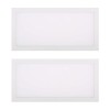 Kit 2 Paineis Led Embutir Retangular 30W 6500K Branco Kit 2 Paineis Led Embutir Retangular 30W 6500K Branco