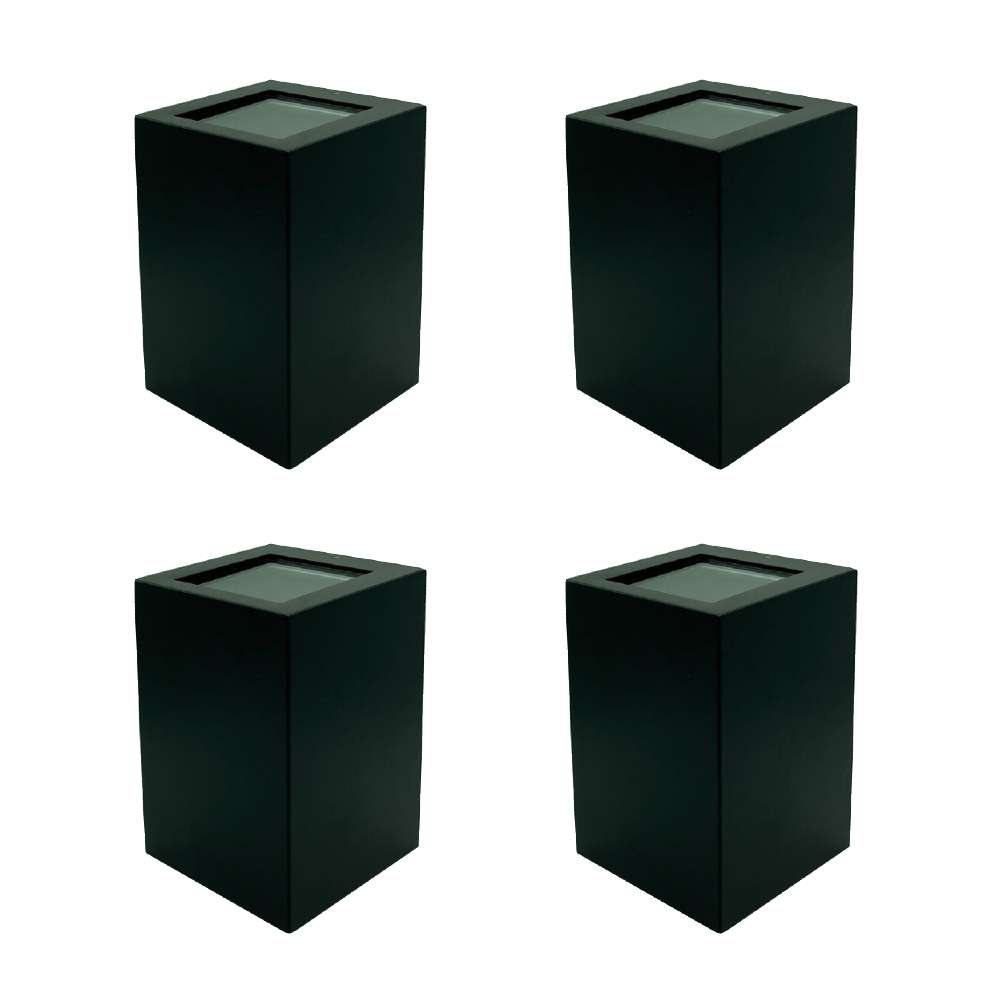 Kit 4 Arandelas Frankfurt 125MM 1xG9 Preto Fosco Germany