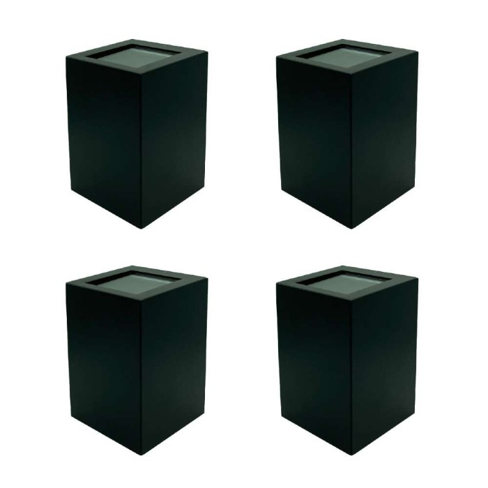 Kit 4 Arandelas Frankfurt 125MM 1xG9 Preto Fosco Germany