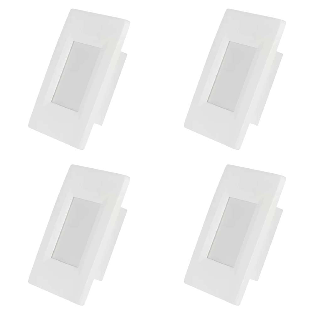 Kit 4 Balizadores Litten 2W 3.000K 4x2 Branco Blumenau