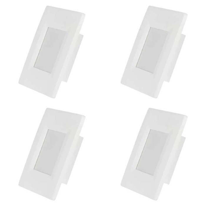 Kit 4 Balizadores Litten 2W 3.000K 4x2 Branco Blumenau