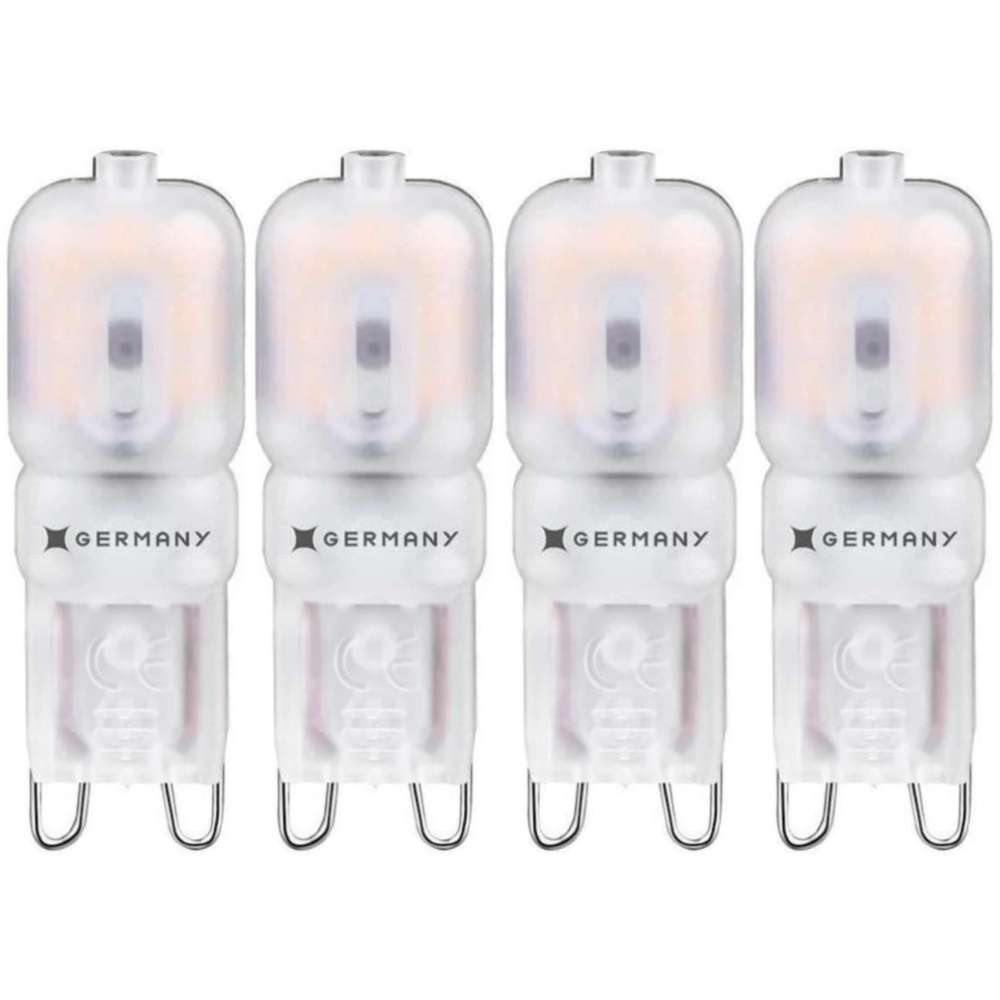 Kit 4 Lâmpadas Led G9 2,5w 2400K 220V Germany