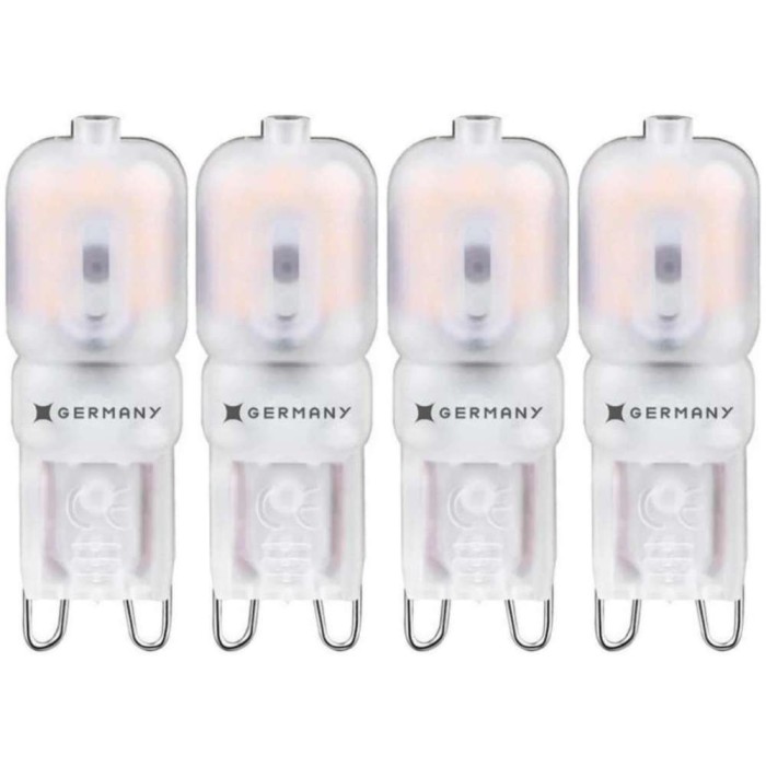 Kit 4 Lâmpadas Led G9 2,5w 2400K 220V Germany