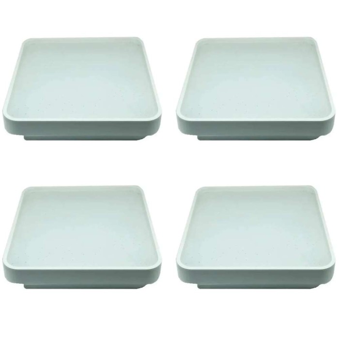 Kit 4 Plafons Roud quadrado Branco 18W 6500K Blumenau