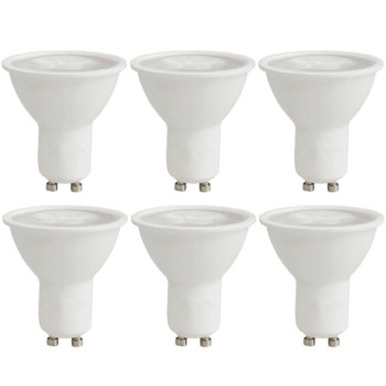 Kit 6 Lâmpada Led MR16 GU10 6W 3000K Bivolt MBled