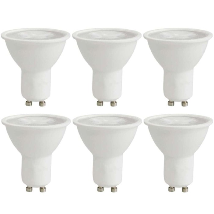 Kit 6 Lâmpada Led MR16 GU10 6W 3000K Bivolt MBled