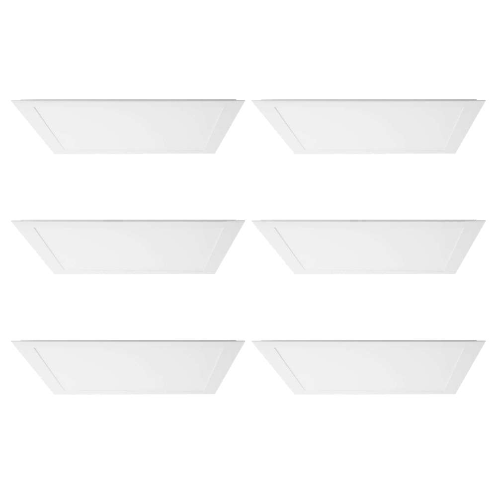 Kit 6 Paineis Led Embutir Quadrado 18W 3000K Blumenau