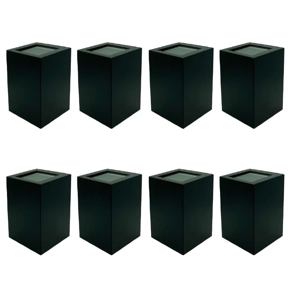 Kit 8 Arandelas Frankfurt 125MM 1xG9 Preto Fosco Germany